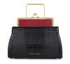 DANA - Ruby/ Black Croc Embossed - Dania Shinkar