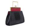 DANA - Ruby/ Black Croc Embossed - Dania Shinkar