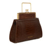 DANA - Brown Croc Embossed Bag