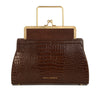 DANA - Brown Croc Embossed Bag