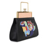 DANA - Rose Croc Embossed/ Multicoloured Faces-Print - Dania Shinkar