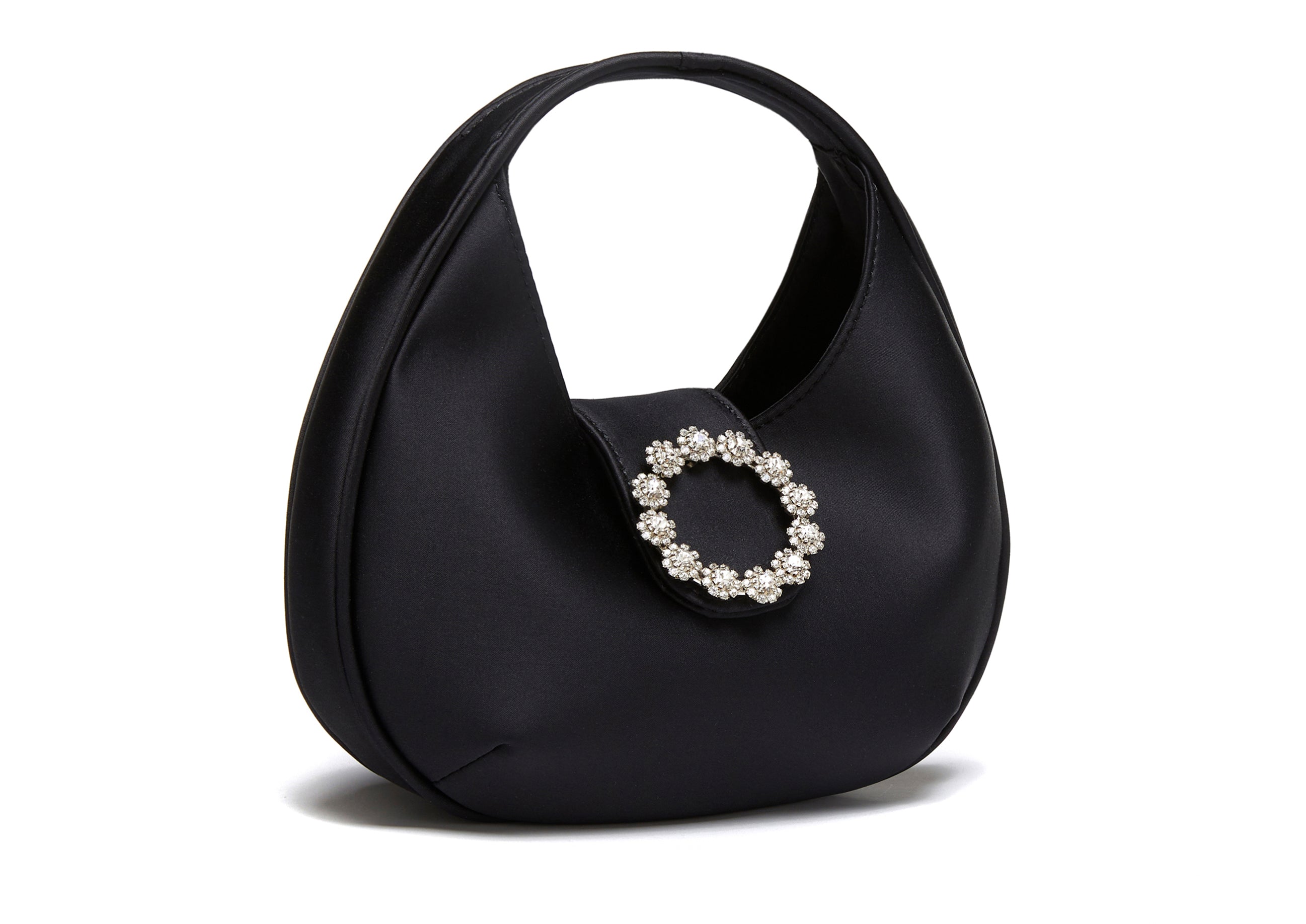 MILA - Black Satin Bag