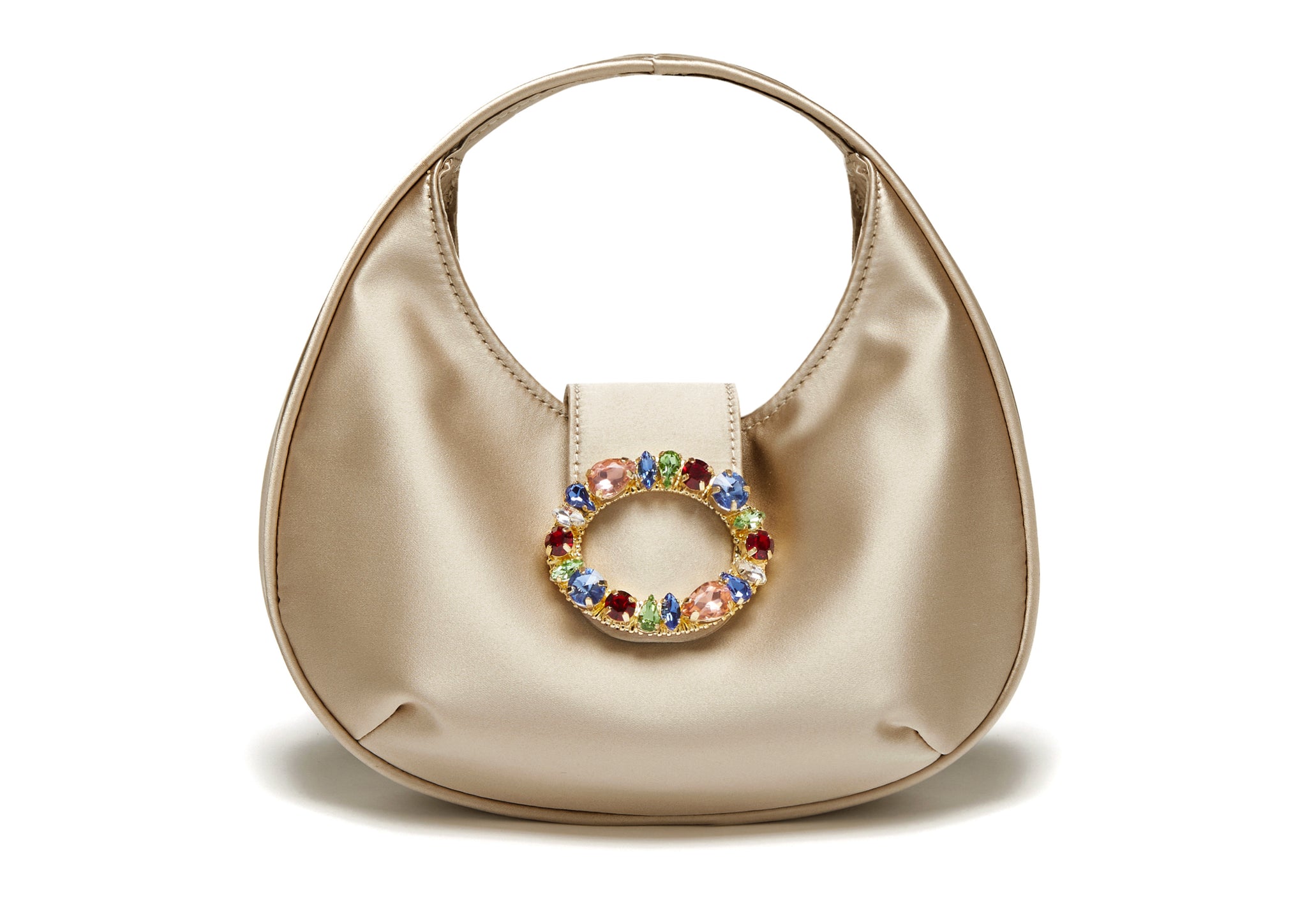 MILA - Gold Satin Bag