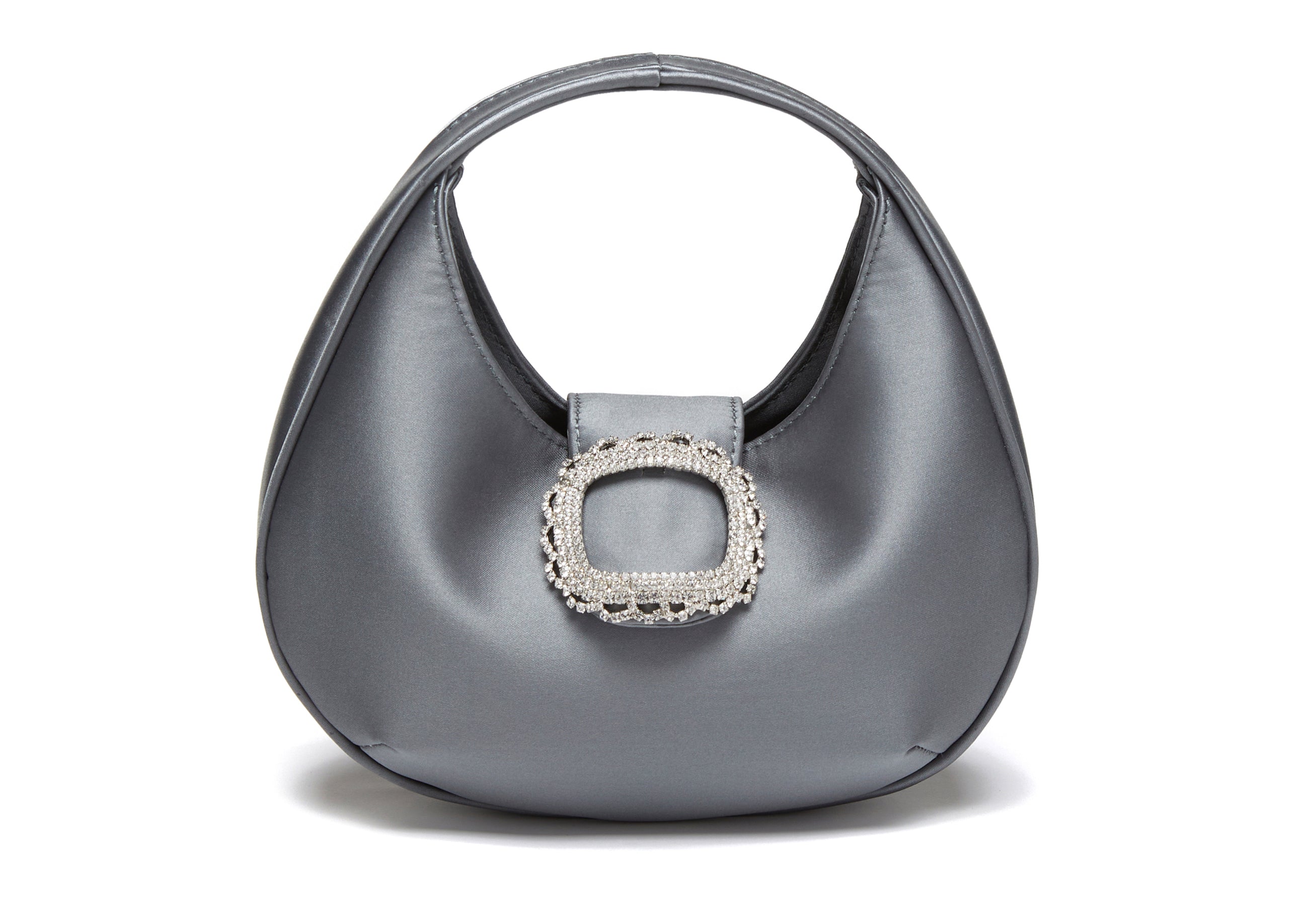 MILA - Grey Satin Bag