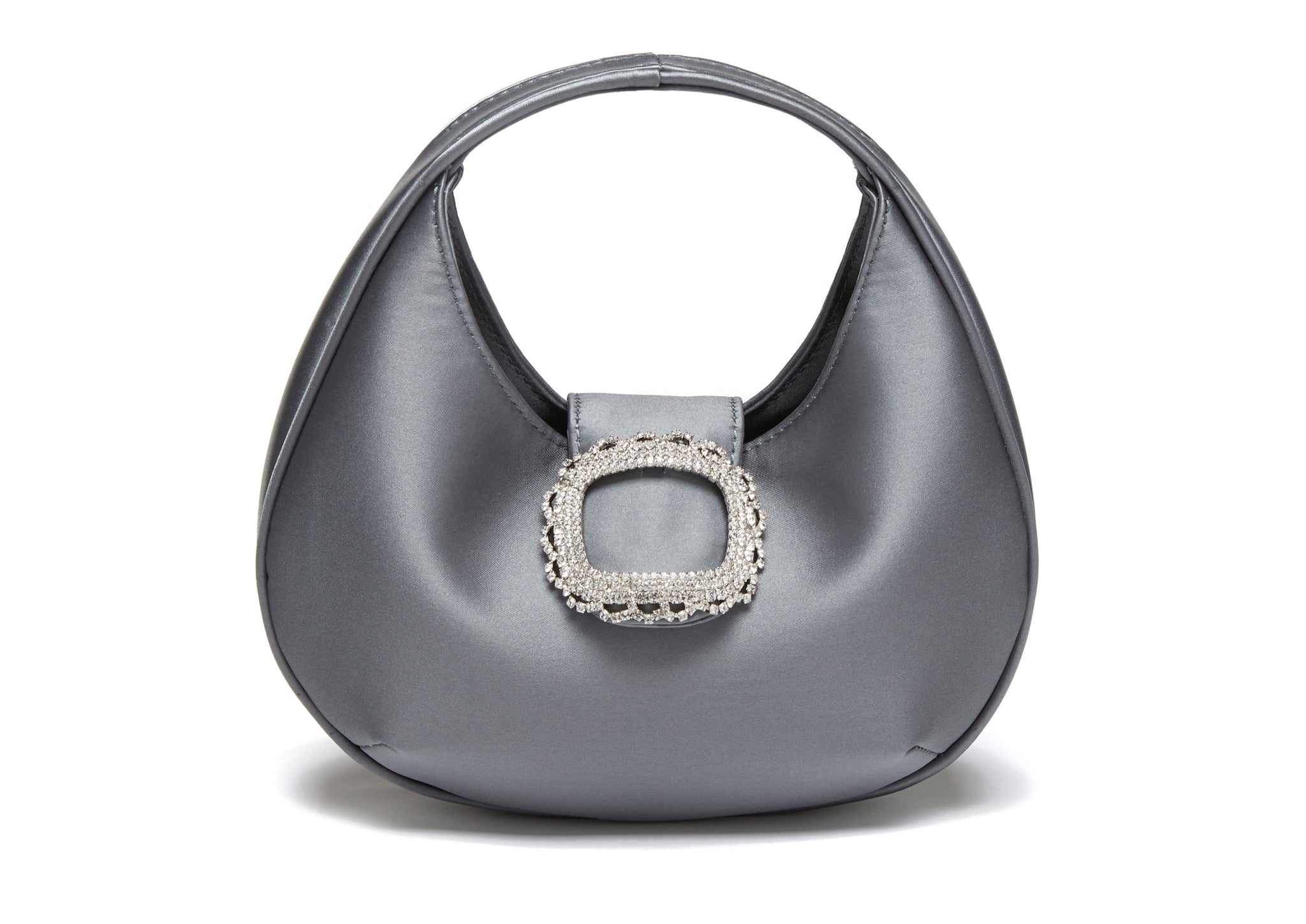 MILA - Grey Satin Bag