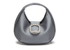 MILA - Grey Satin Bag