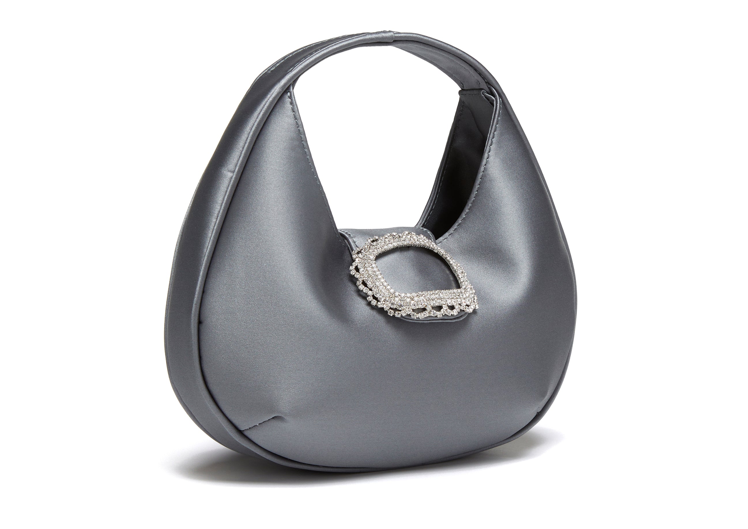 MILA - Grey Satin Bag