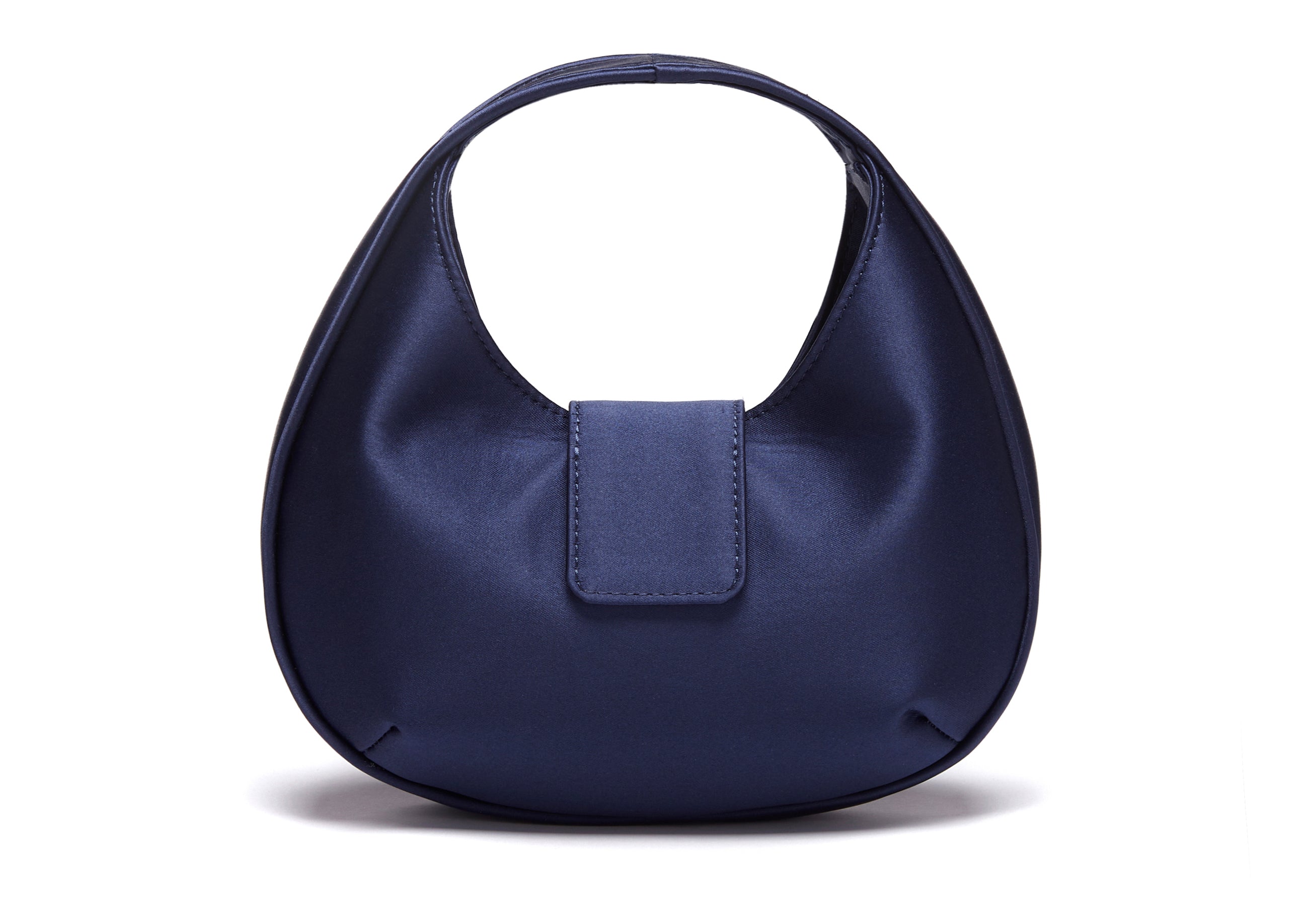 MILA - Navy Satin Bag