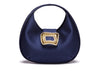 MILA - Navy Satin Bag