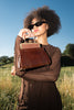 DANA - Brown Croc Embossed Bag