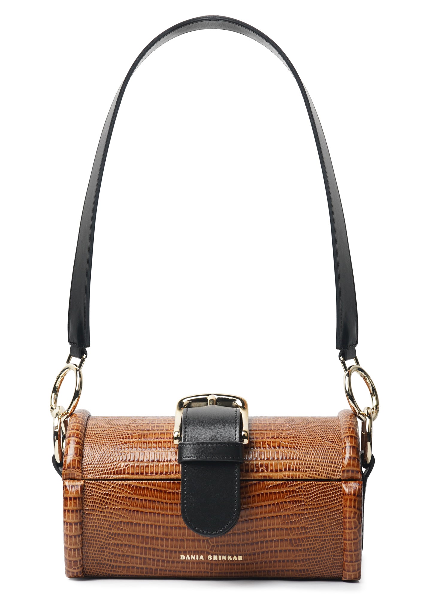 MOE - Caramel Lizard Embossed Bag