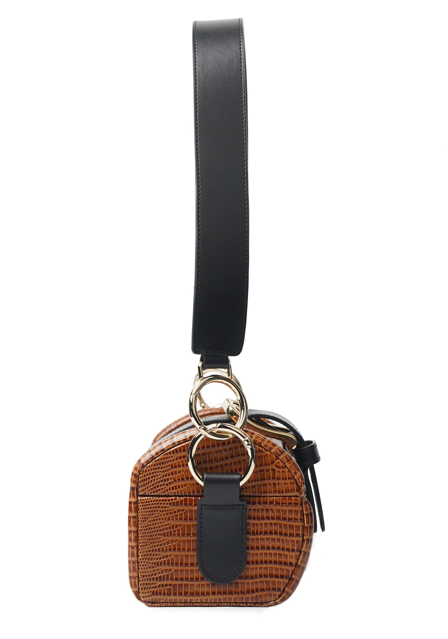 MOE - Caramel Lizard Embossed Bag