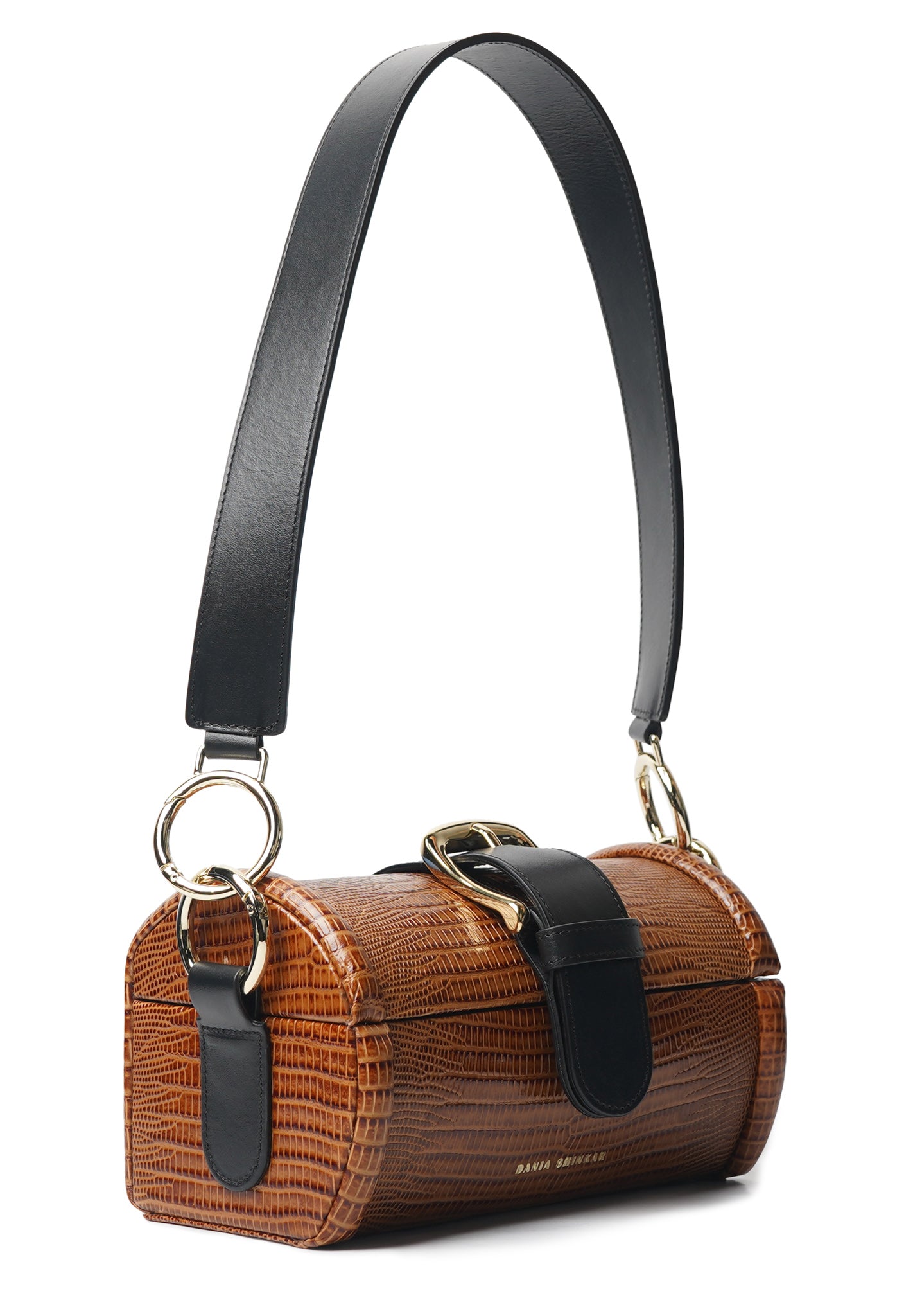 MOE - Caramel Lizard Embossed Bag