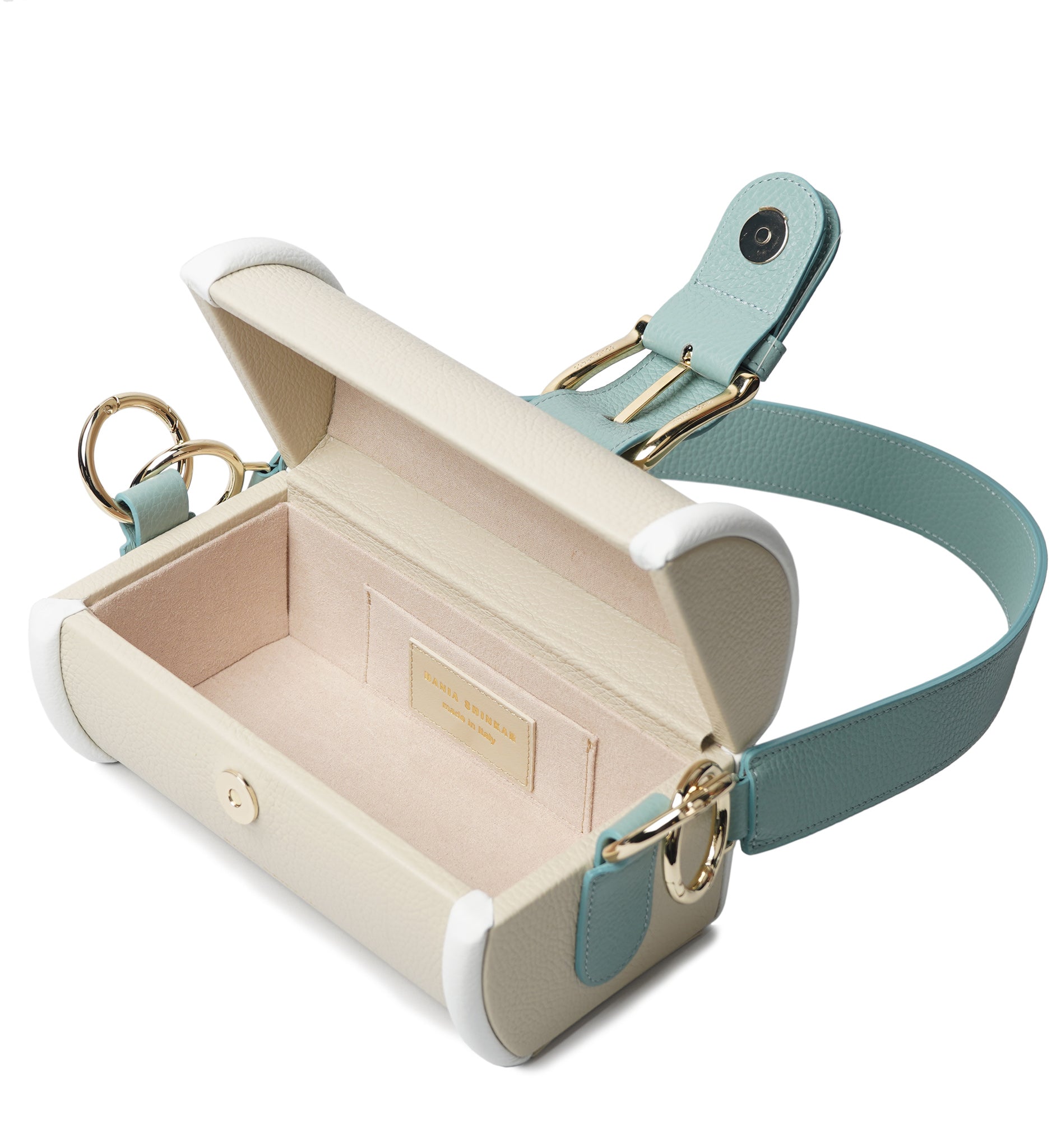 MOE - Lamb/ Aqua/ White Bag