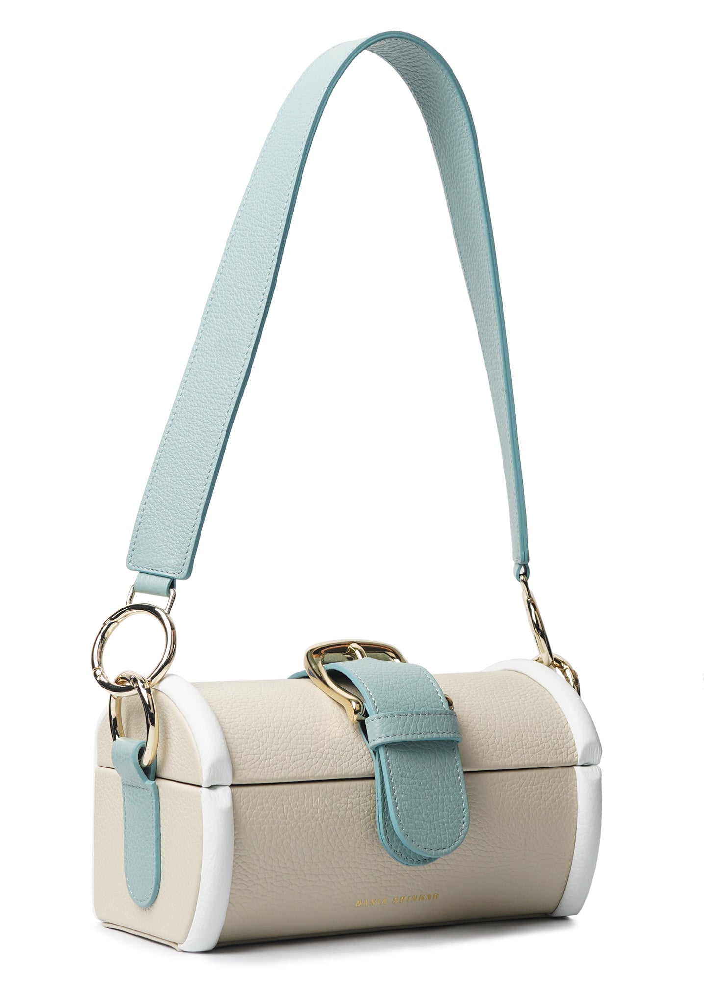 MOE - Lamb/ Aqua/ White Bag