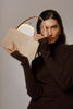 MAJJ - White/ Sand Croc Embossed Bag