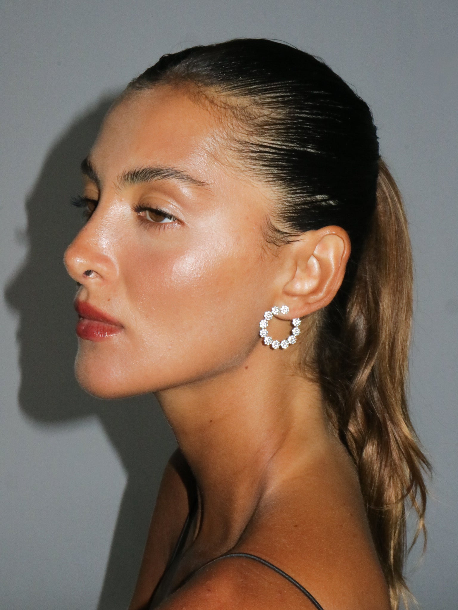 أقراط ميني ميلا - فضي