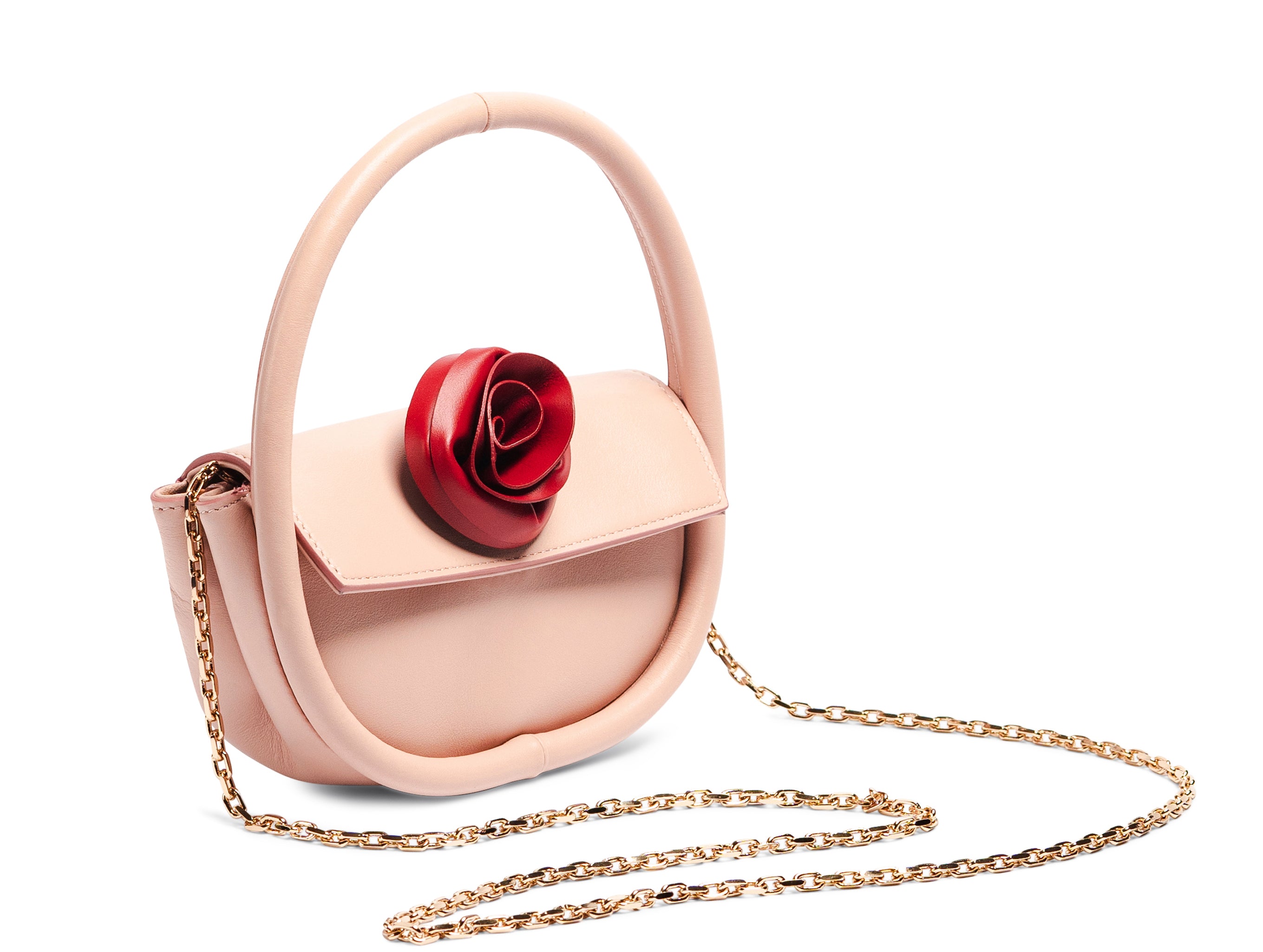 Mini Gaga - Pink/ Red Flower Bag