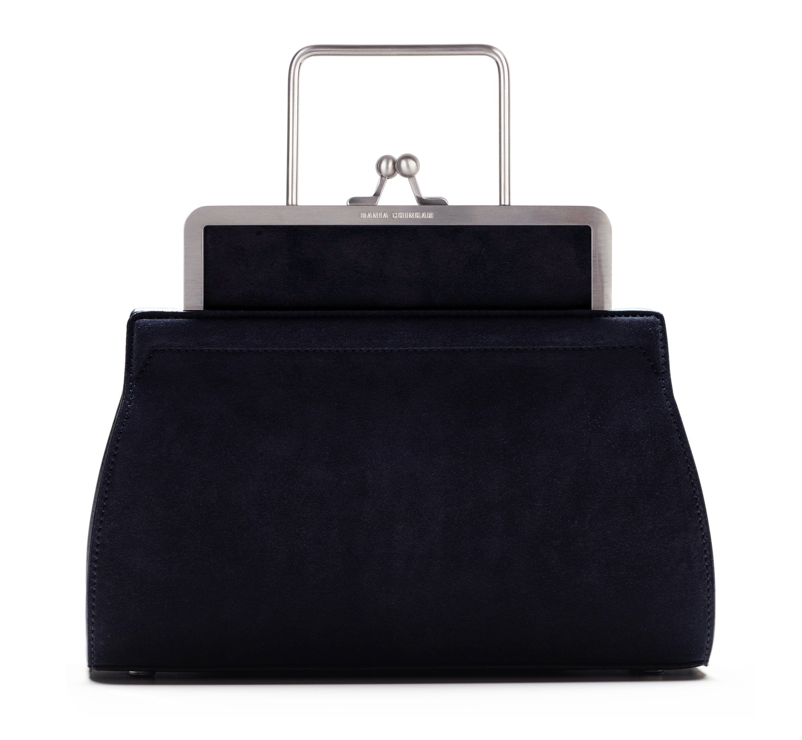 DANA - Navy Floral Crystal Embellished Bag