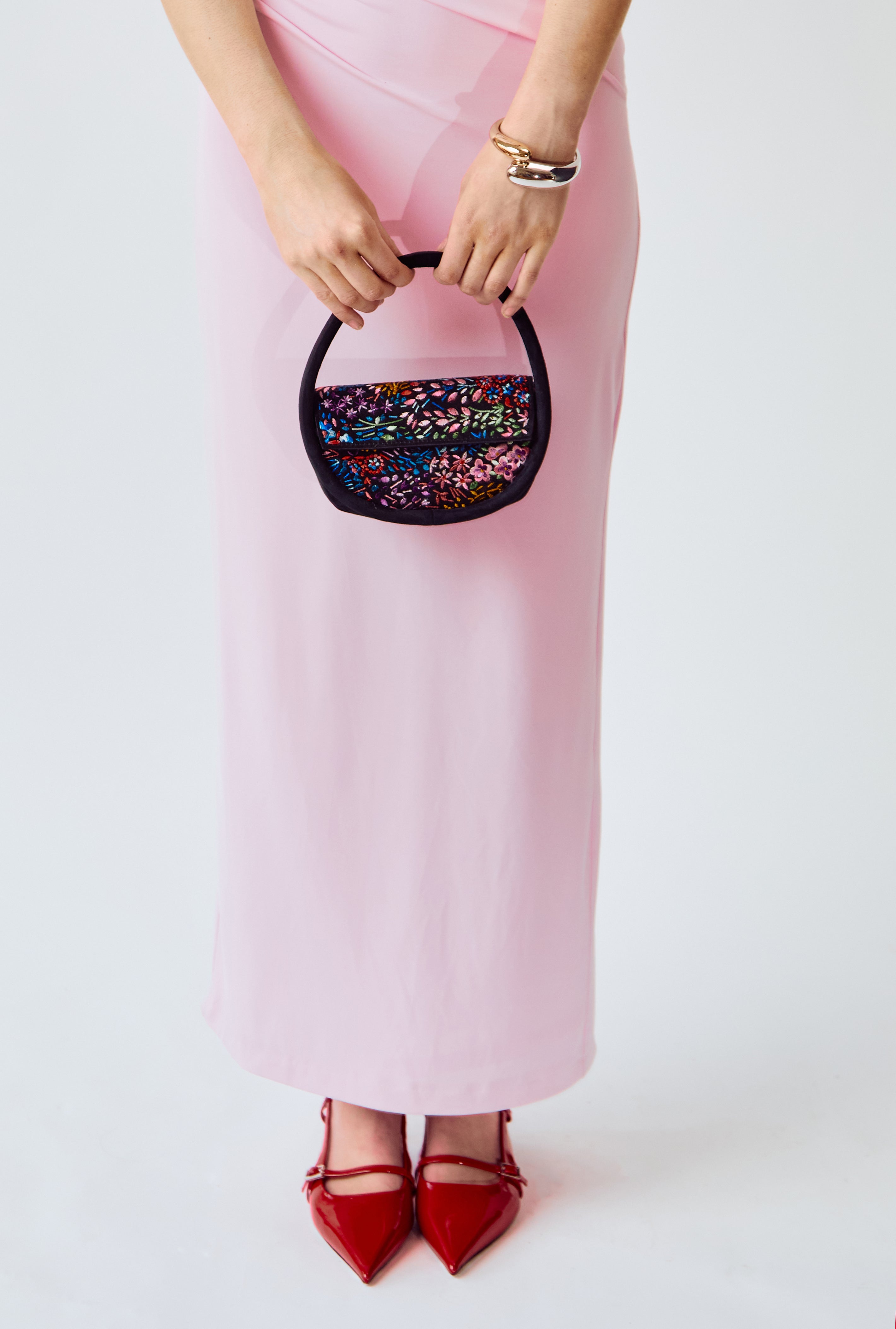 Mini Gaga - Floral Embroidery Bag