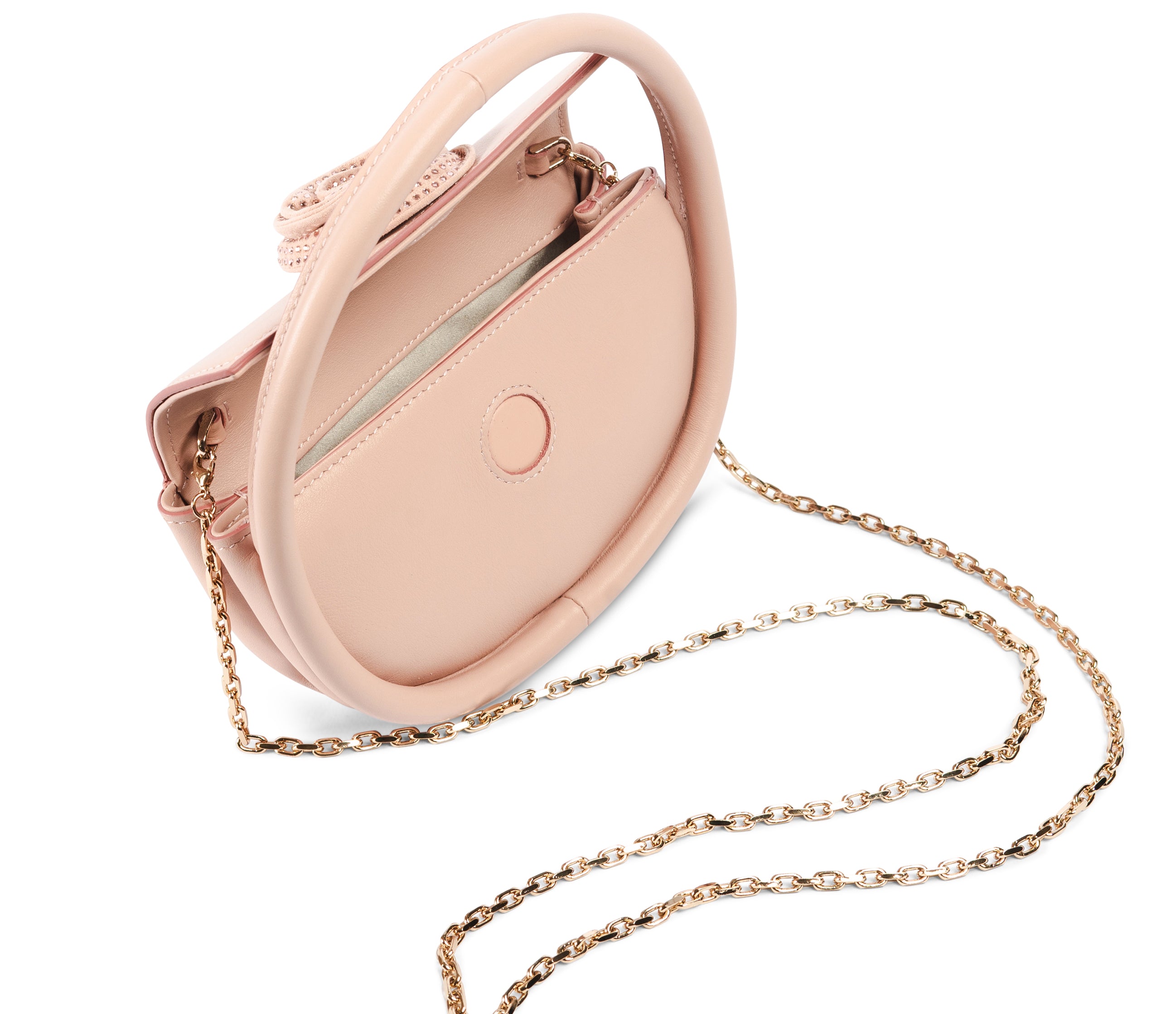 Mini Gaga - Pink Crystal Flower Bag