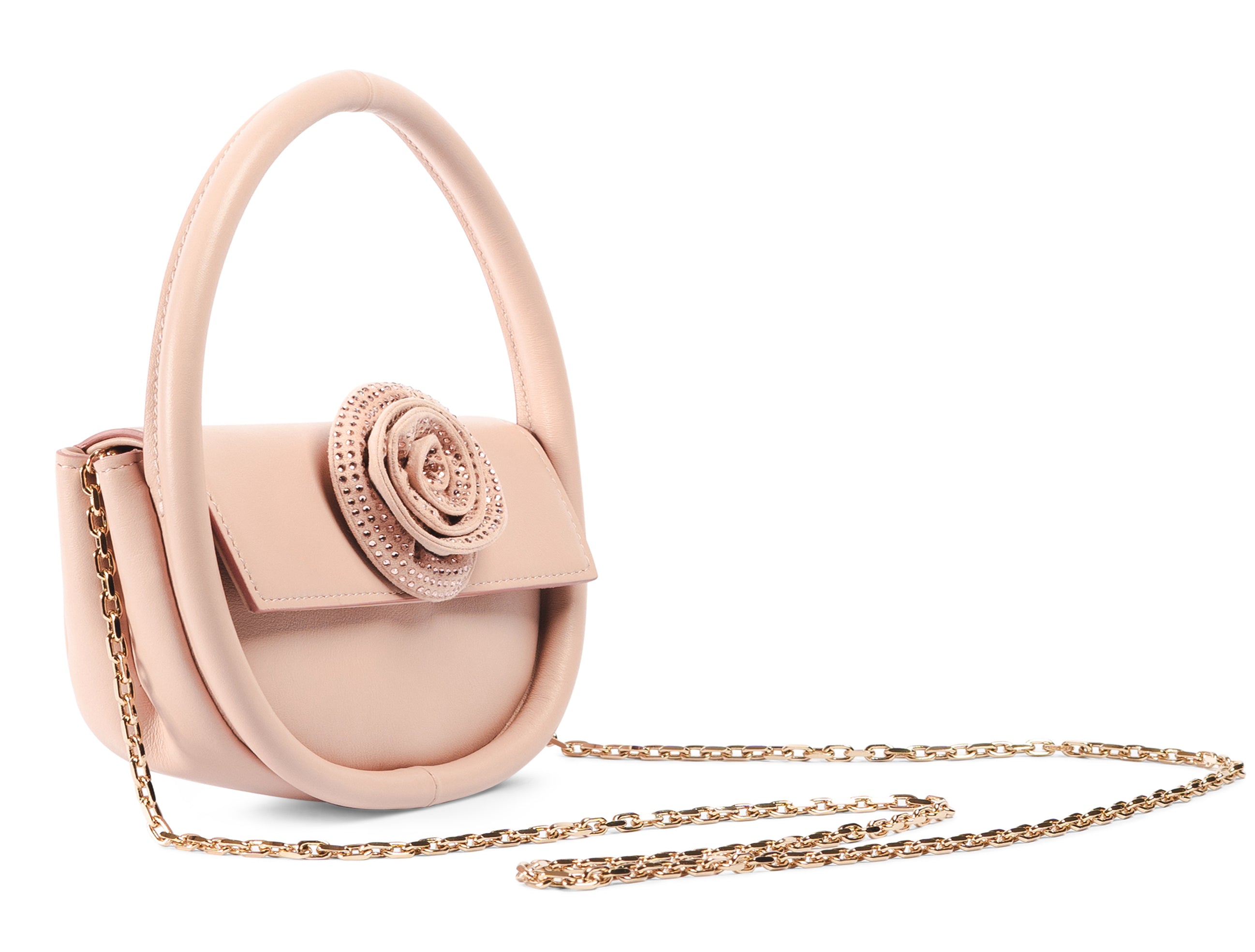 Mini Gaga - Pink Crystal Flower Bag