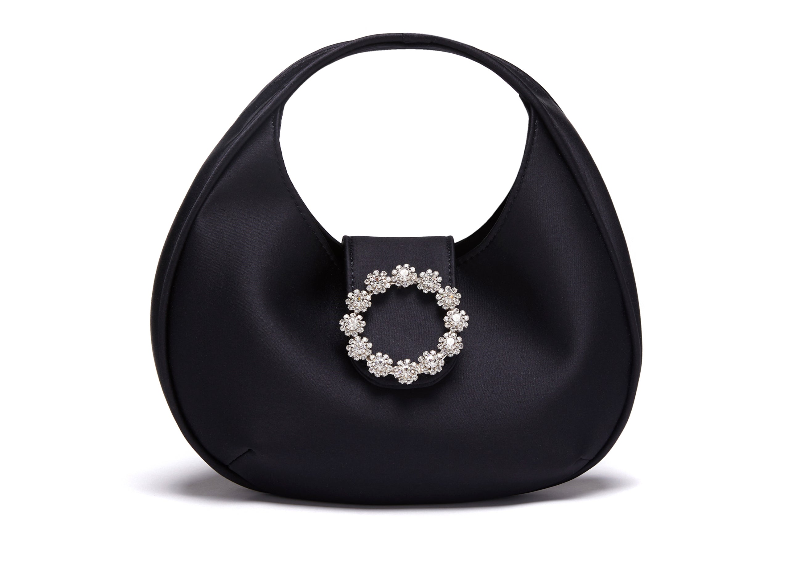 MILA - Black Satin Bag