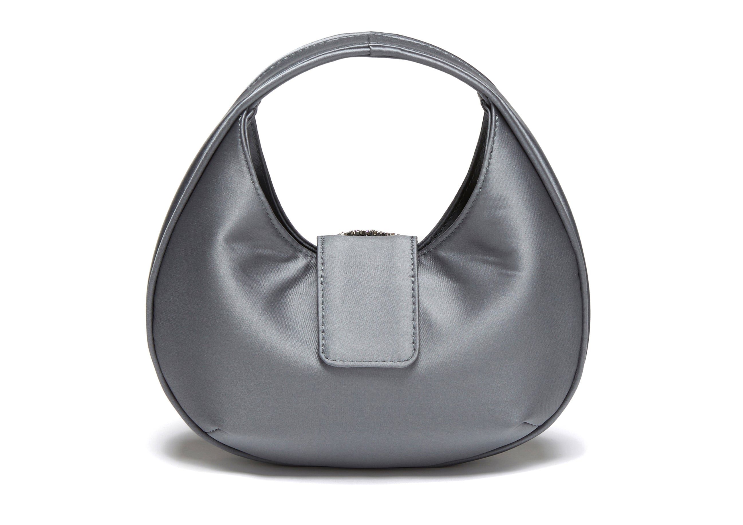 MILA - Grey Satin Bag
