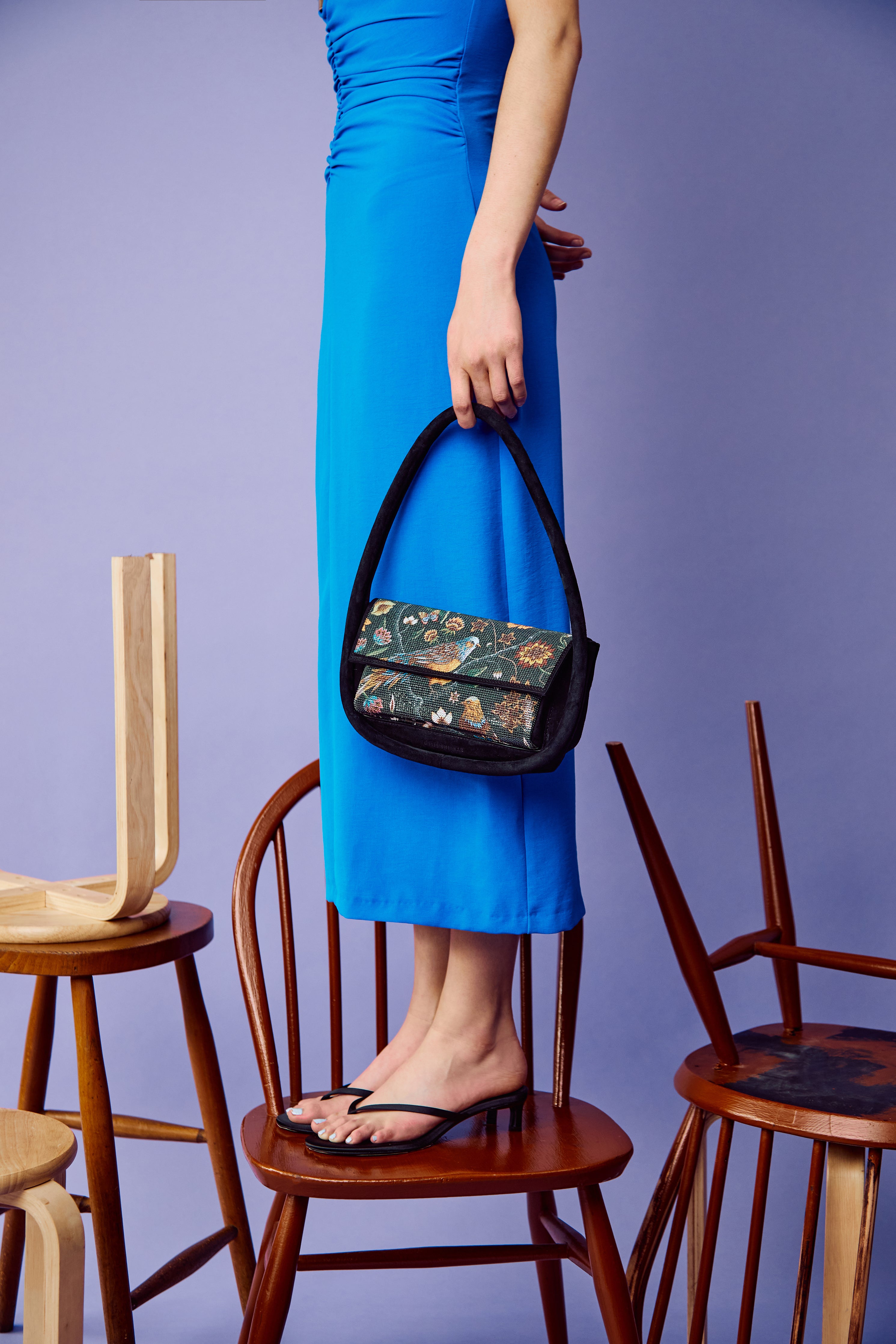 GAGA - Sequin-embellished Birds Bag