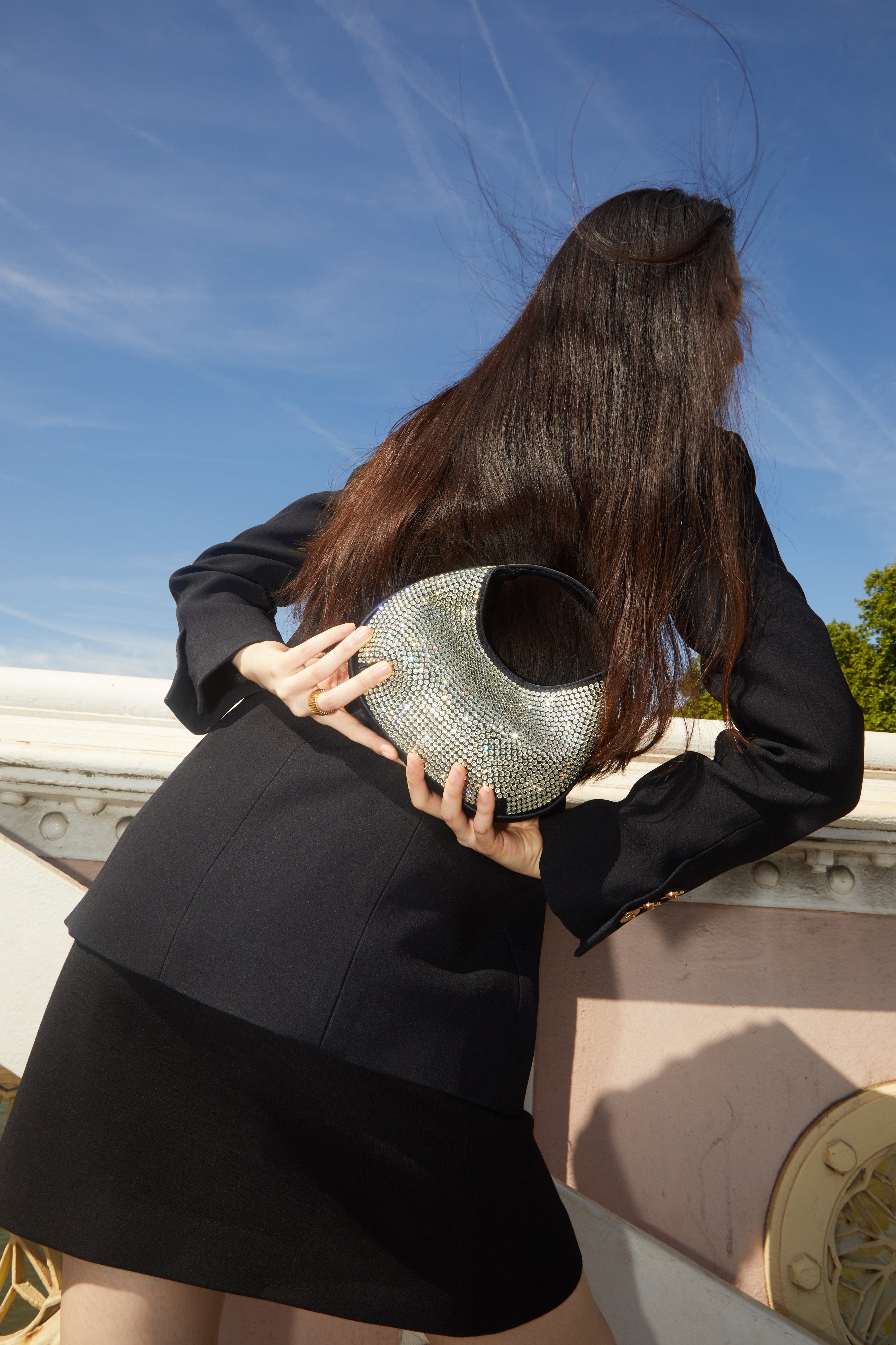 MILA - Crystal Embellished Jonquil Bag