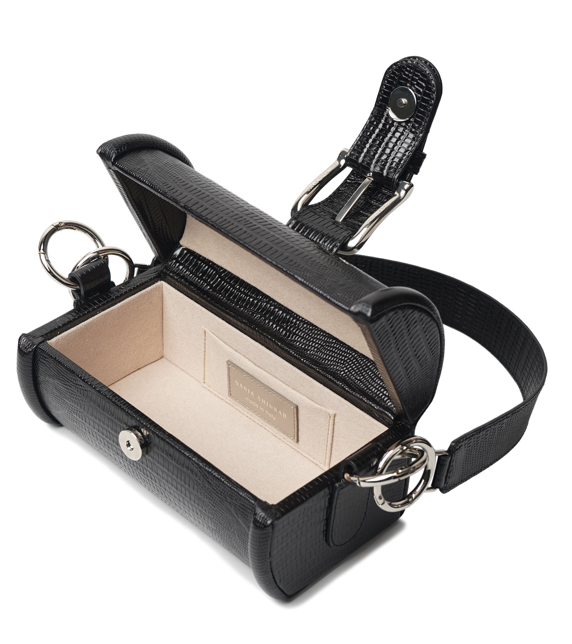 MOE - Black Lizard Embossed - Dania Shinkar