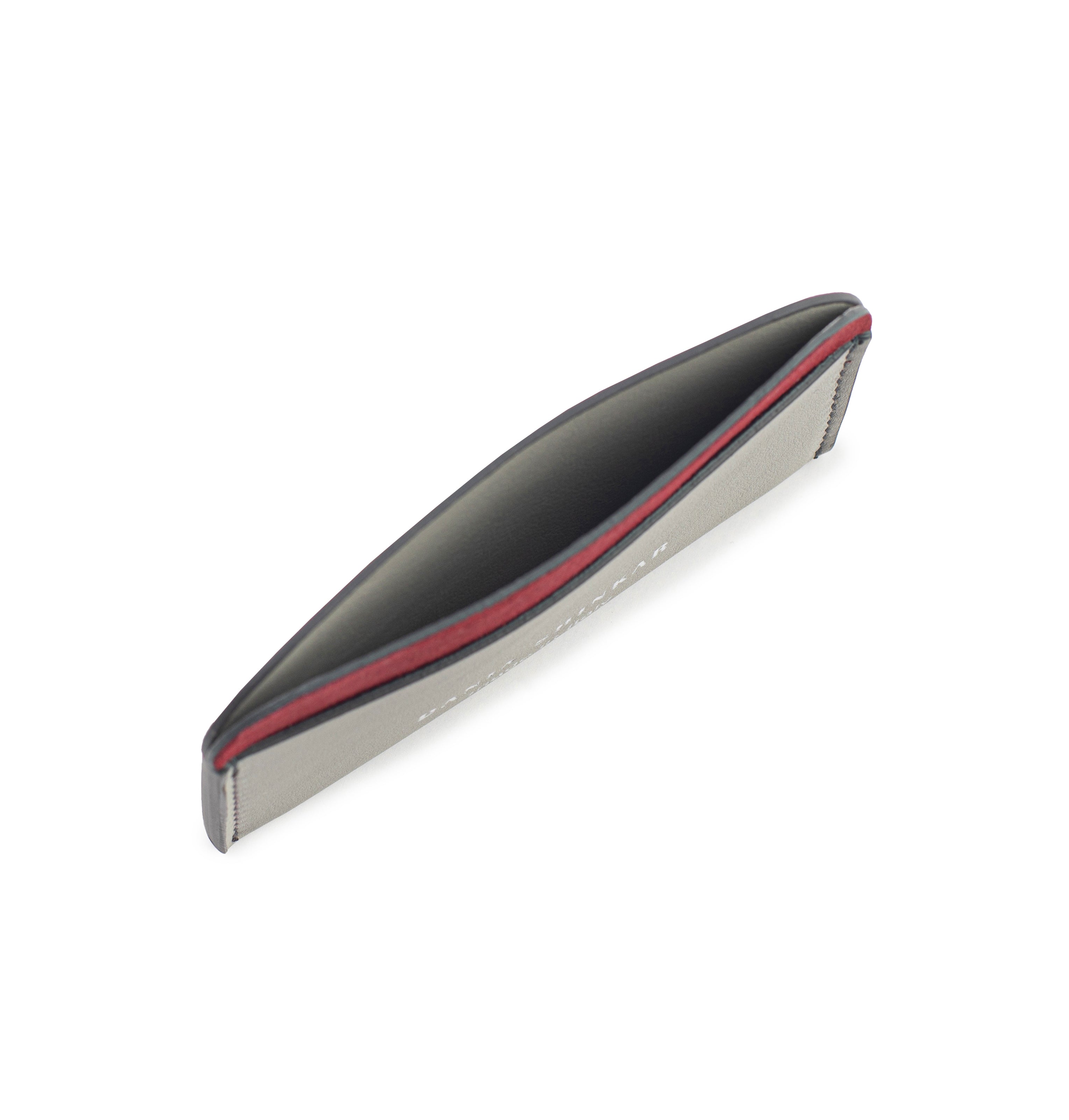 Round Edge Cardholder - Ruby/ Grey - Dania Shinkar