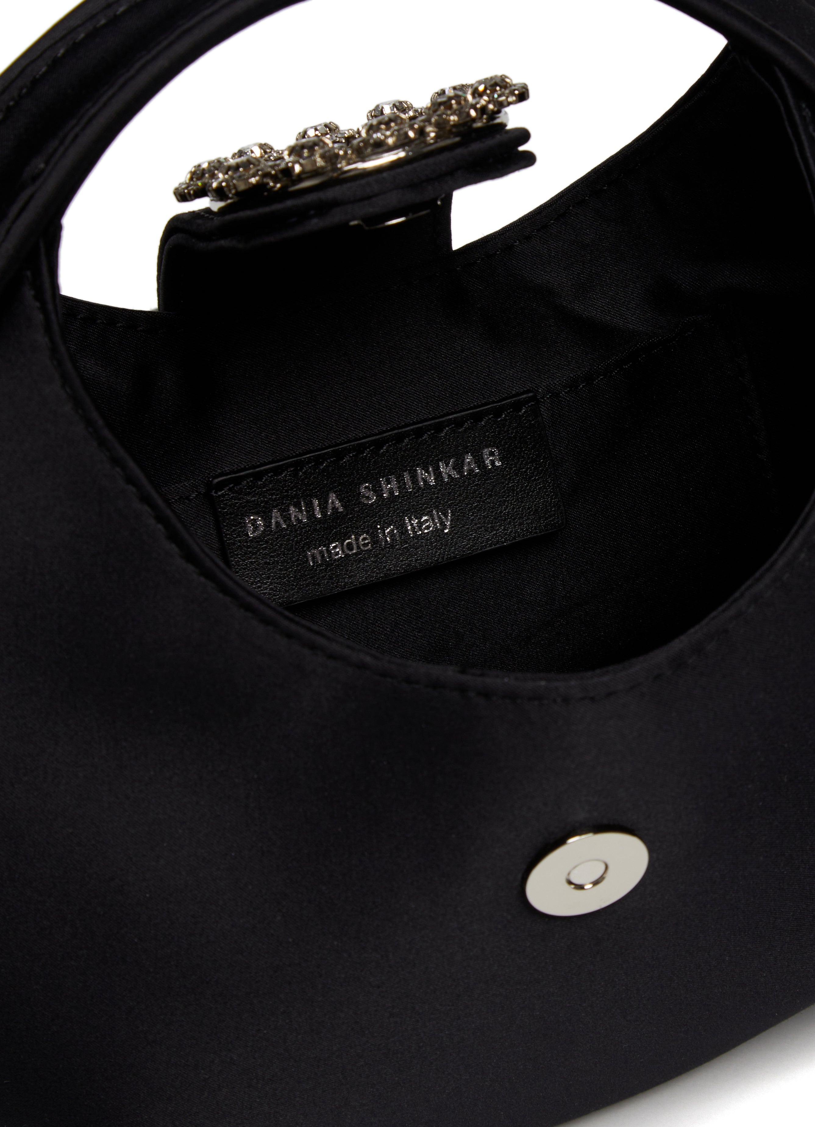 MILA - Black Satin Bag