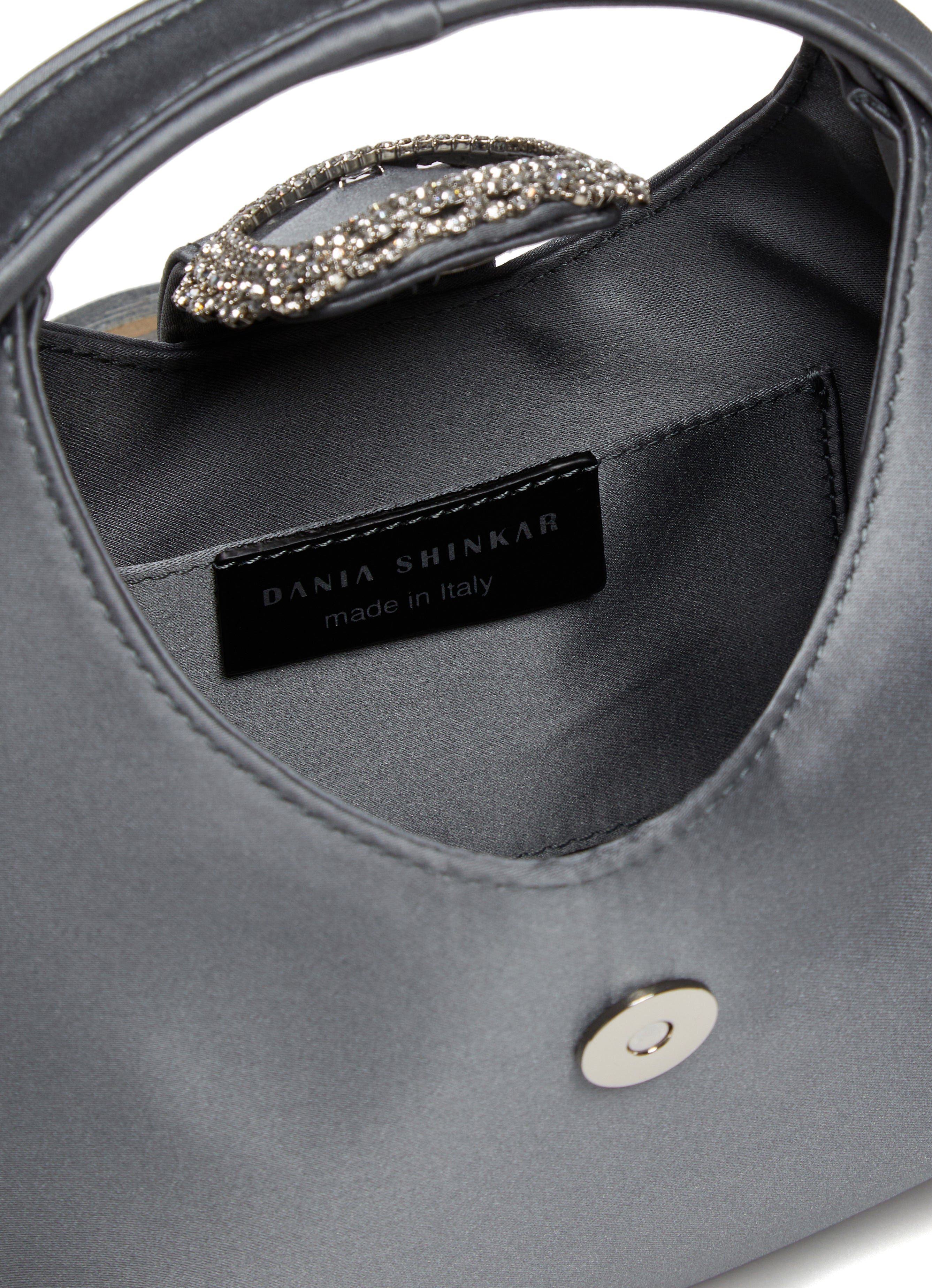 MILA - Grey Satin Bag